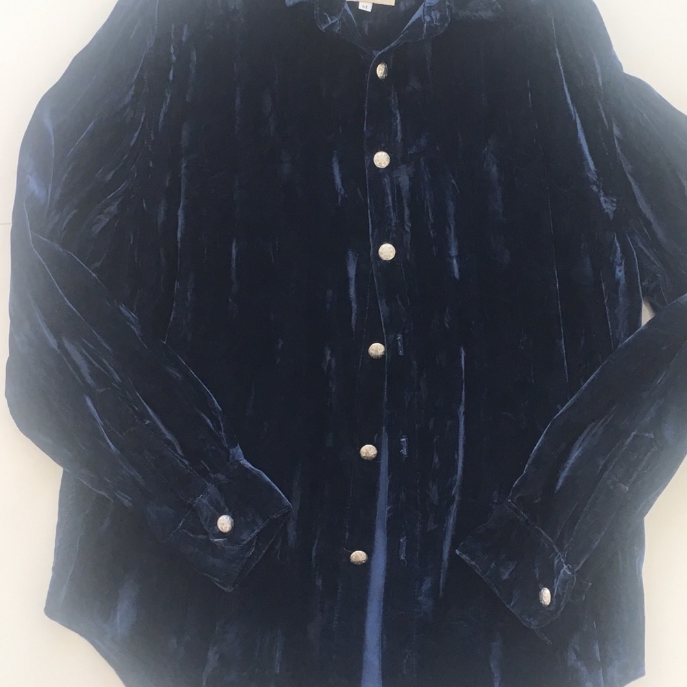 CLEARANCE Royal blue velvet vintage Paris